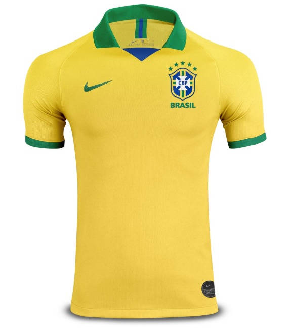Player Version Brazil Copa America 2019 Home Soccer Jersey Shirt